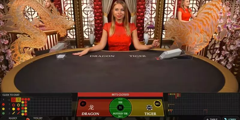 Prestigious Dragon Tiger live casino products